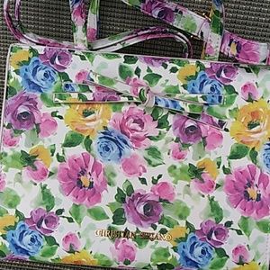 Christian siriano floral bag NWOT